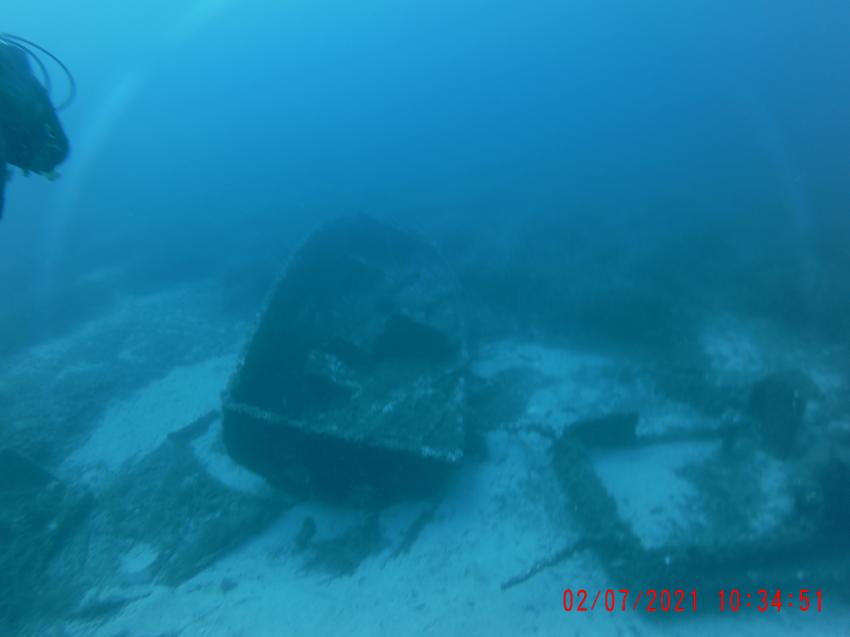 Wrack 2, Diving Center, Cala Pada, Ibiza, Spanien, Balearen