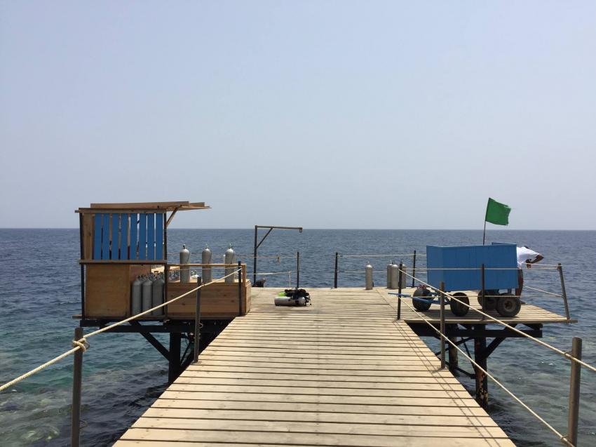 Am des Ende des Stegs, Wonderful Dive, Rohanou Resort, El Qusier, Ägypten, El Quseir bis Port Ghalib