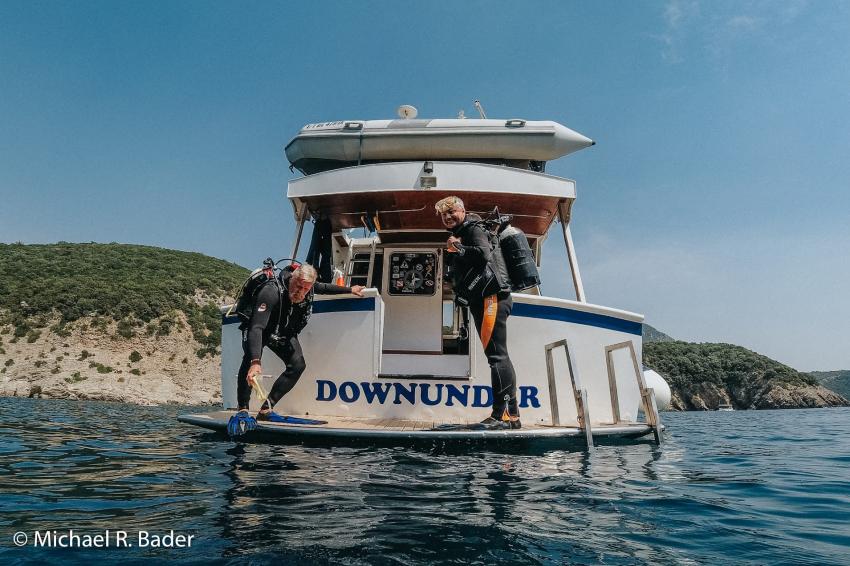 Tauchboot "Down Under", Squba Quest Diving Center, Bar, Montenegro
