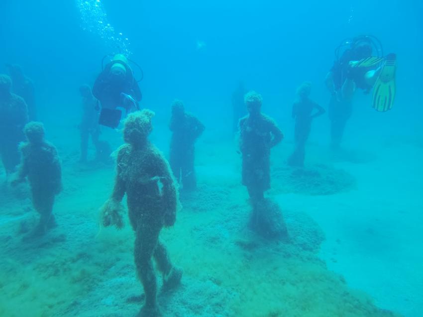 Museo Atlantico, Sculptures, Museo Atlantico, Dive College Lanzarote, Playa Blanca, Lanzarote, Spanien, Kanaren (Kanarische Inseln)