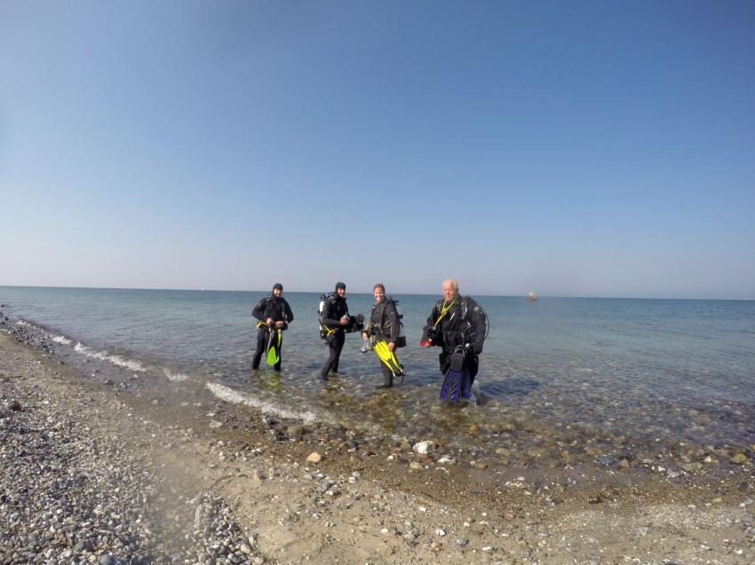 Ausfahrt Westermarkelsdorf, Tauchen Südstrand, Fehmarn, Deutschland, Schleswig-Holstein