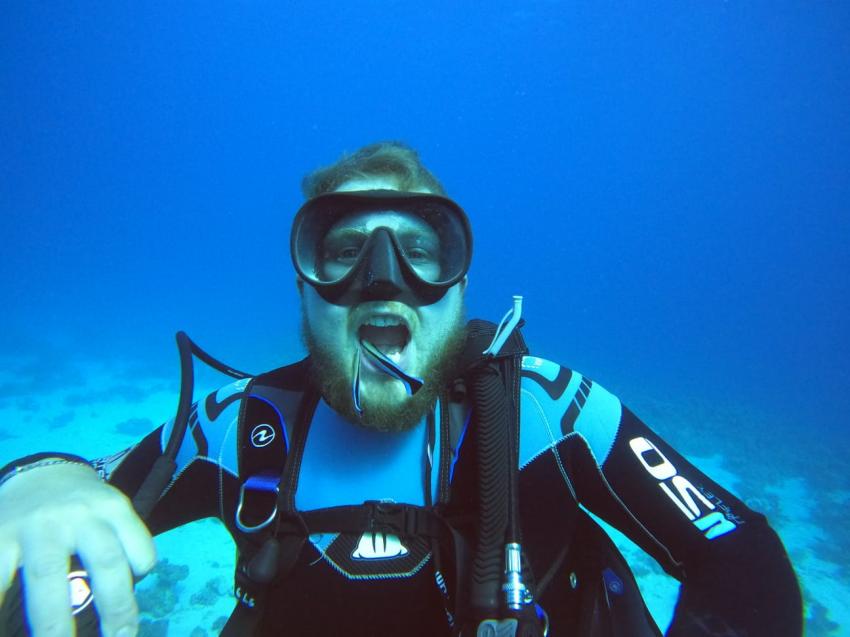 Zahnreinigung in 13 Metern Tiefe, Tauchfreunde Hurghada, Ägypten, Hurghada