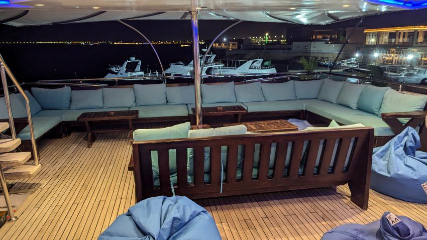 Schattendeck, M/Y Almonda, Saudi-Arabien