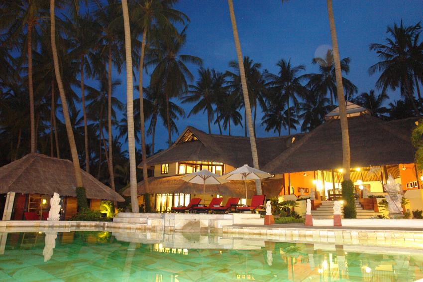 Night Imression, Bali Villa Dive Resort, Indonesien, Bali