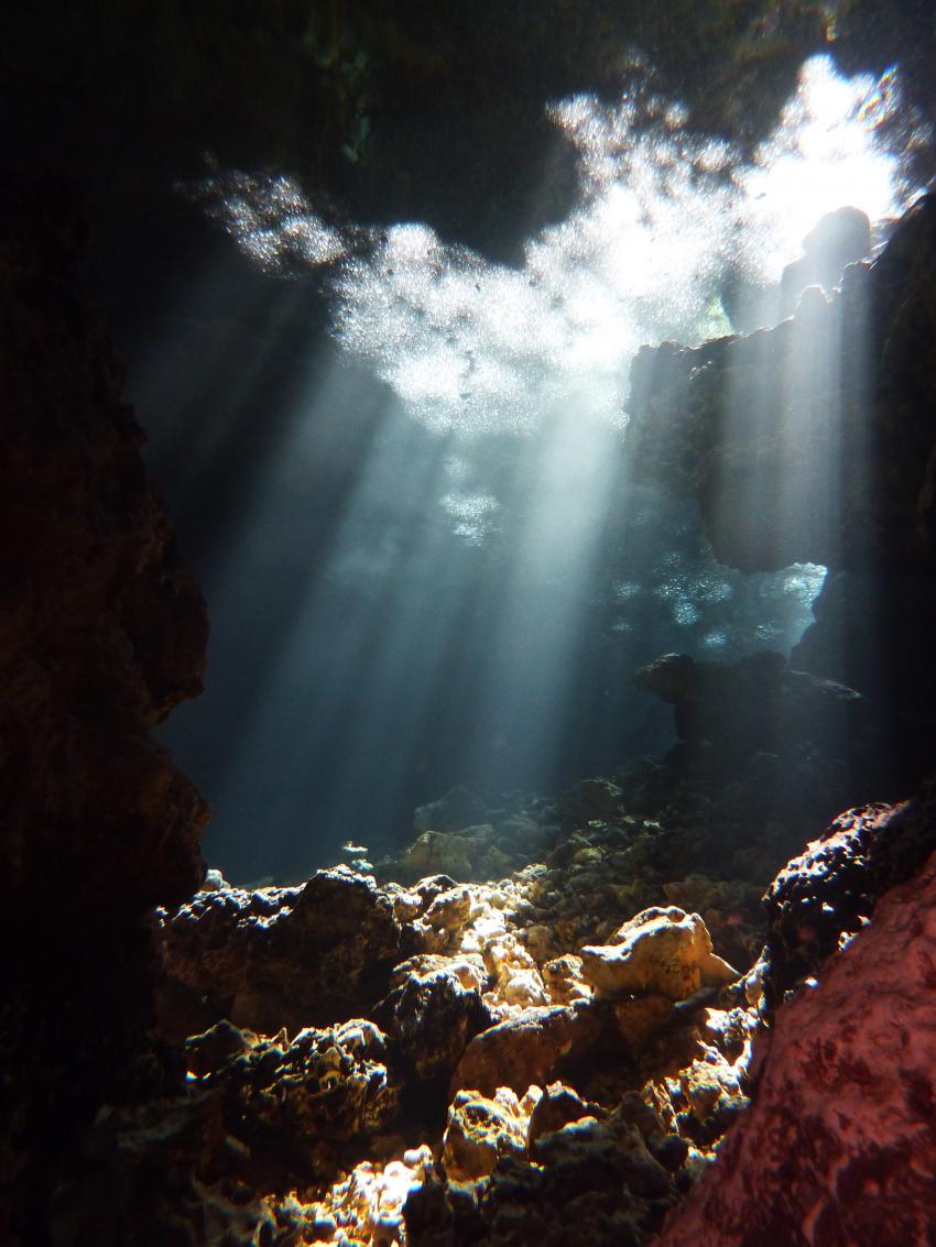 Höhlentauchen Boca Chica, Höhle Cueva Sirena,Dominikanische Republik,Höhle,Lichteinfall