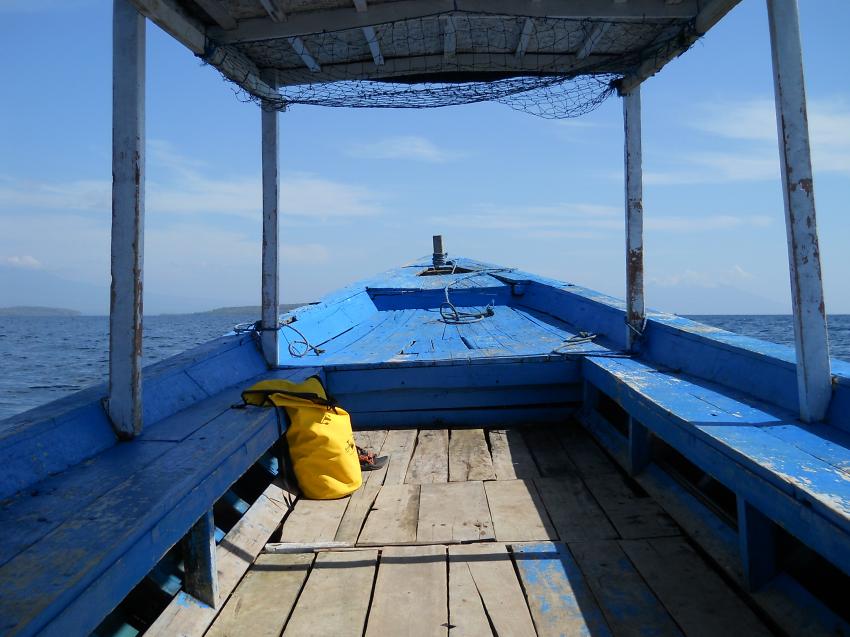einfaches Tauchboot nach Menjangan, Northbali Divecenter, Penyabangan, Bali, Indonesien, Bali