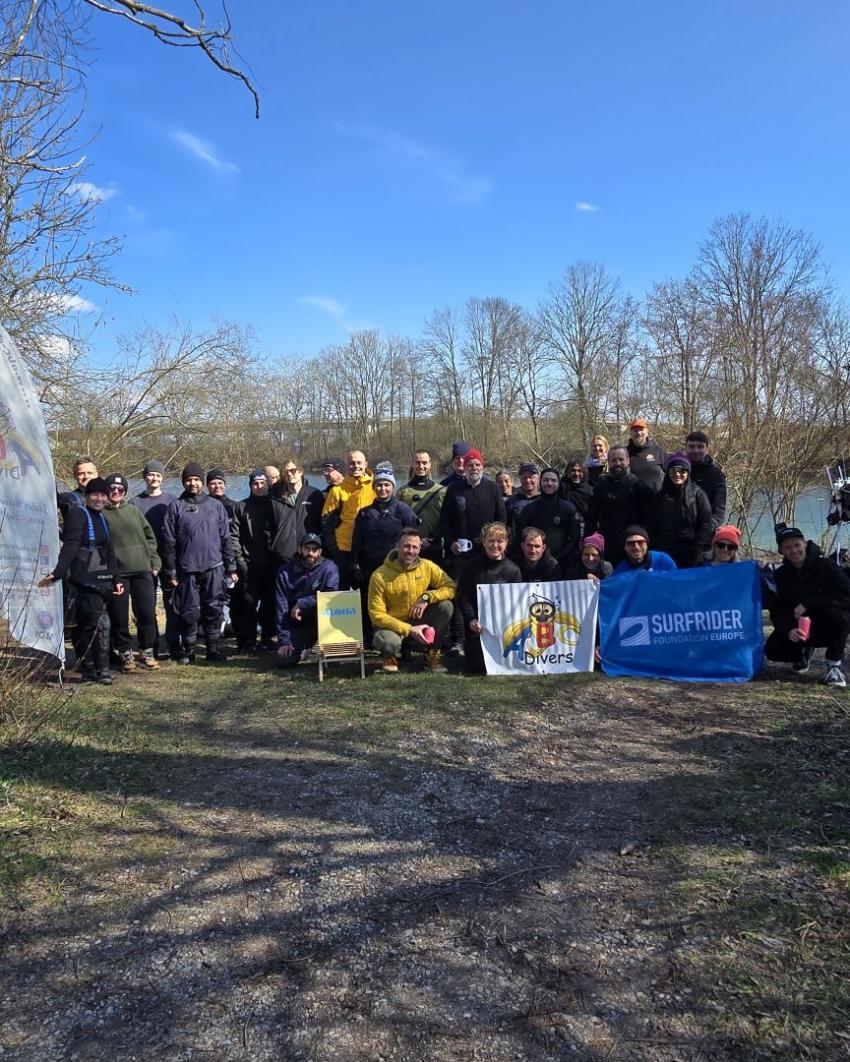 Cleanup am Echinger Weiher, ABC-Divers, Eching, Deutschland, Bayern
