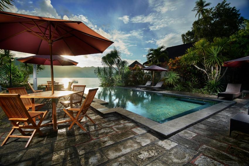 Pool, Solitude Resort Lembeh, Indonesien, Sulawesi