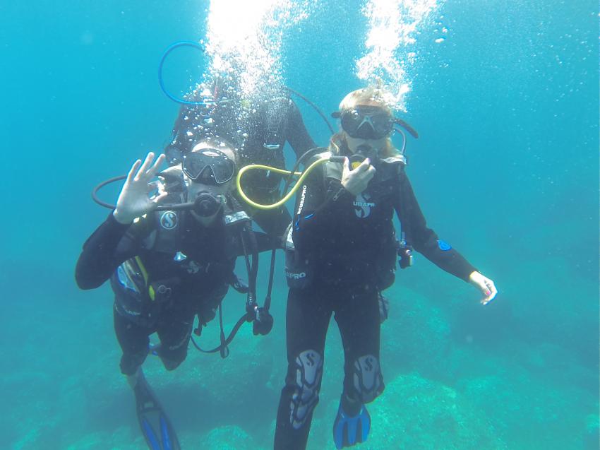 Try dive , Try tauchen, Blue Sea Diving Center (Taormina, Sizilien), Italien