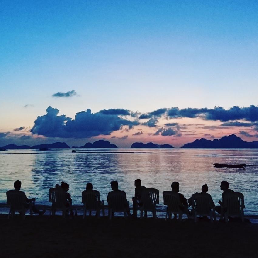 Sunset-view, Tabanka Divers, El Nido, Palawan, Philippinen