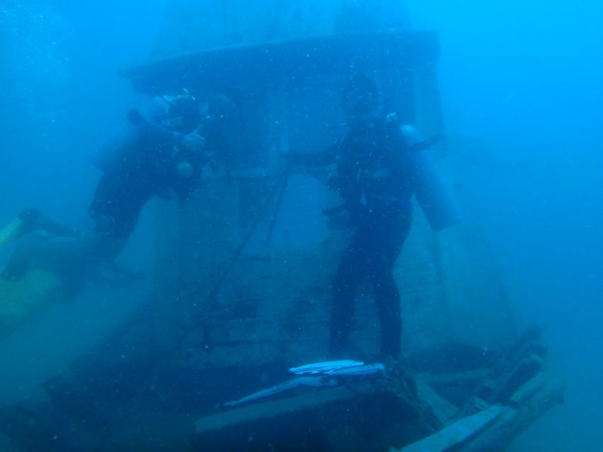 Wrack, 18m Tiefe, versenkt April 2018, Tioman Island, Malaysia