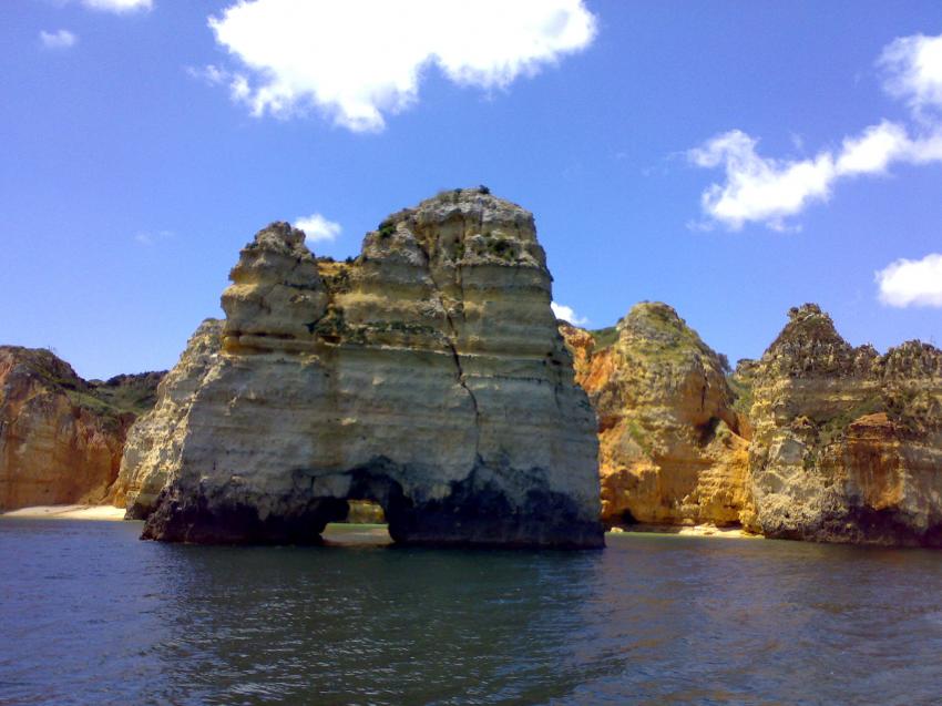 Felsenformationen an der Küste
