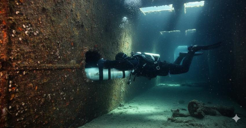 SSI Technical Wreck Kurs, Technical Wreck, Sidemount, Extended Range Sidemount, Extended Range, Diving Beyond Limits, St. Pölten, Österreich