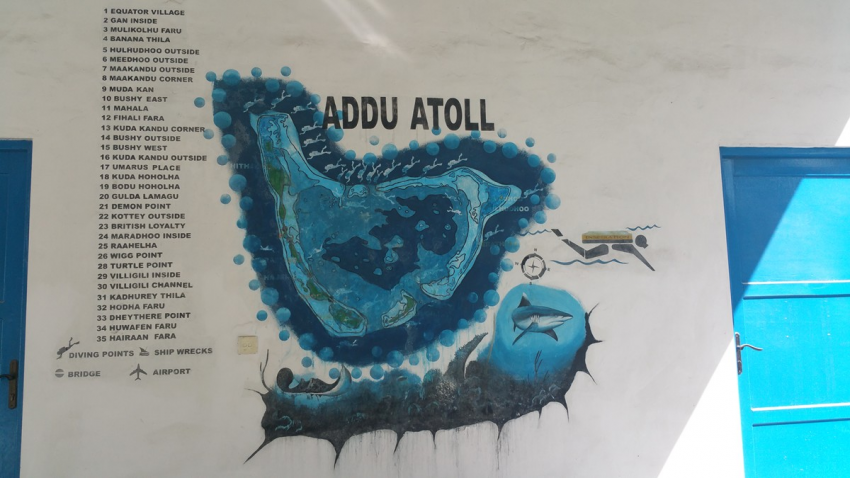 Gan Tauchbasis, Gan, Addu Atoll, Diverland, Malediven