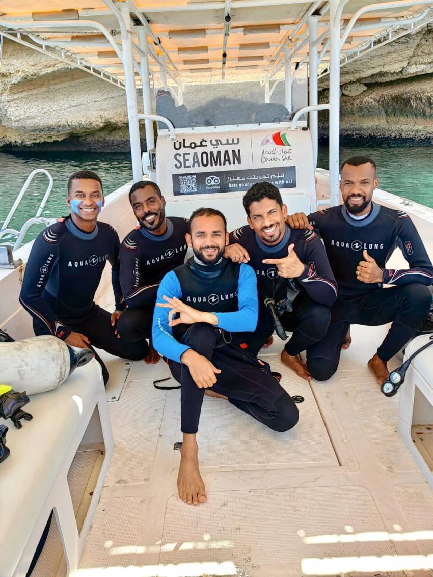 The team, Daymaniyat Islands, SeaOman, Al Mouj Marina, Muscat, Oman