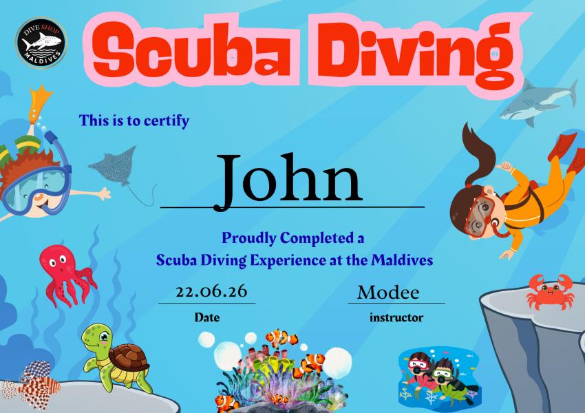 Scuba Diving for kids, kids scuba diving, Dive Shop Maldives, Fenfushi, Malediven