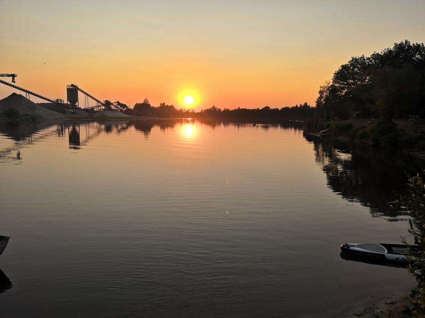 Abendstimmung, Geldener Heidesee (Welberssee I), Deutschland, Nordrhein-Westfalen