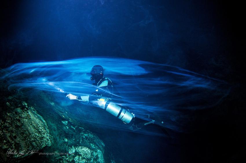 The Colud in THE PIT, Cenote-Diving.Com, Mexiko