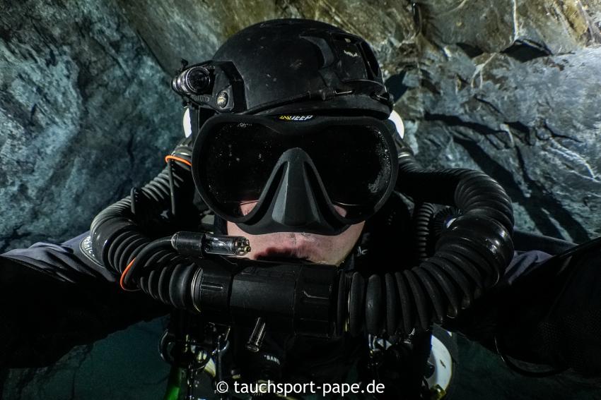 Bergwerktauchen, Schiefergrube Christine, Tauchsport Pape (ex faunatec), Hofgeismar b. Kassel, Deutschland, Hessen