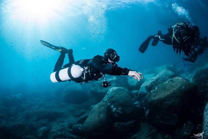 Sidemount news 2019, Sidemount, Blue Sea Diving Center (Taormina, Sizilien), Italien