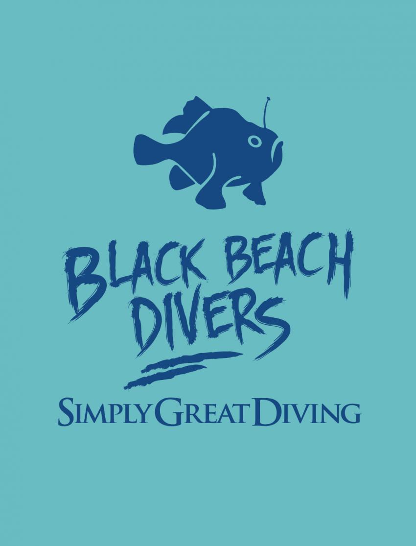 Logo, Black Beach Divers Camiguin, Philippinen