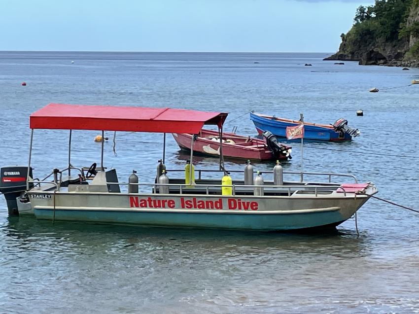kleines Tauchboot , Nature Island Dive, Soufriere, Dominica