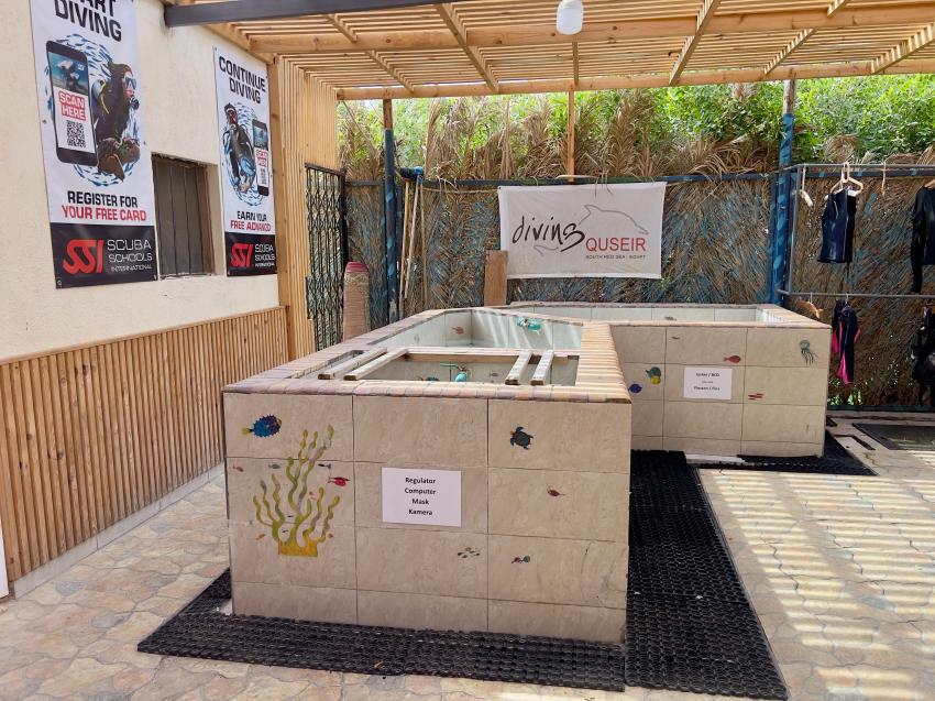 Becken fürs Equipment, diving.DE Quseir, Ägypten, El Quseir bis Port Ghalib
